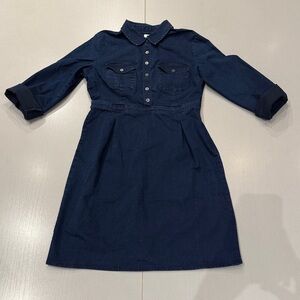 Old Navy Dark Blue Denim Casual Dress